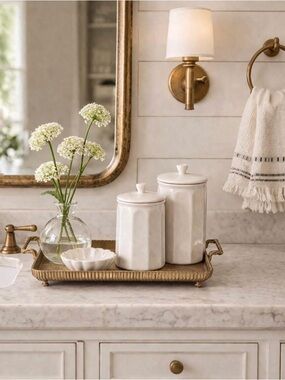 Brass Footed Tray with Handles - Threshold™ designed with Studio McGee
